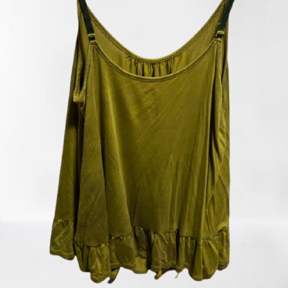 NWOT lime/light olive green tank - Picture 2 of 4